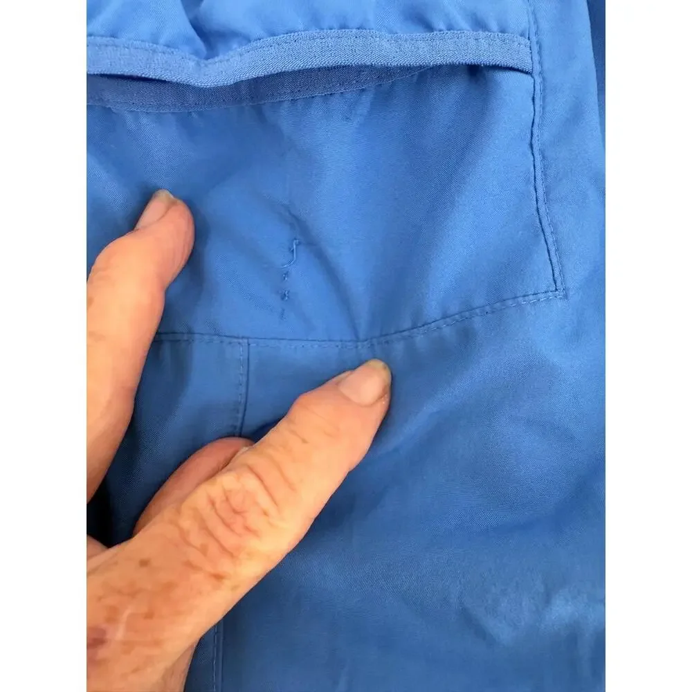 Nike‎ Blue Nike Logo Elastic Waistband Athletic Casual Shorts Size Large Women